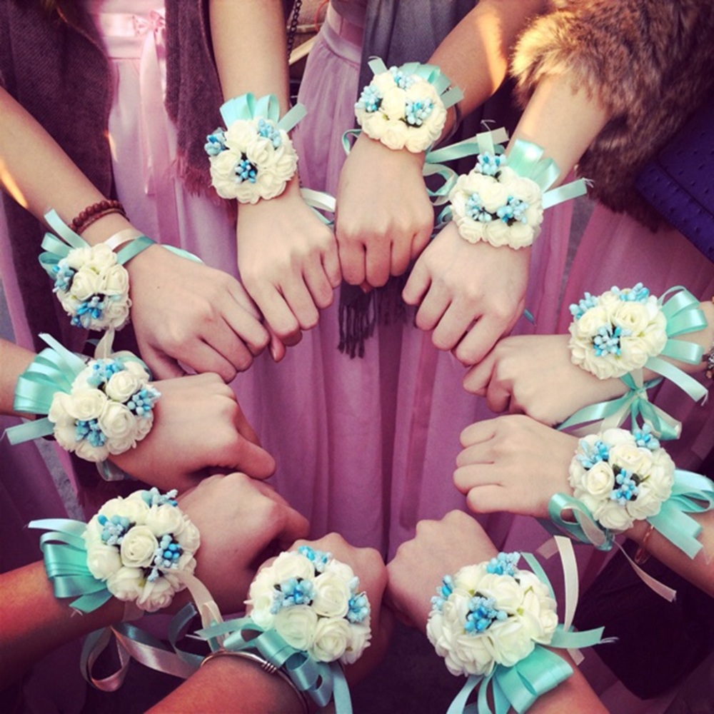 Hand Flowers Bride Flowers Wrist  for  Decoration - Picture 2 of 2